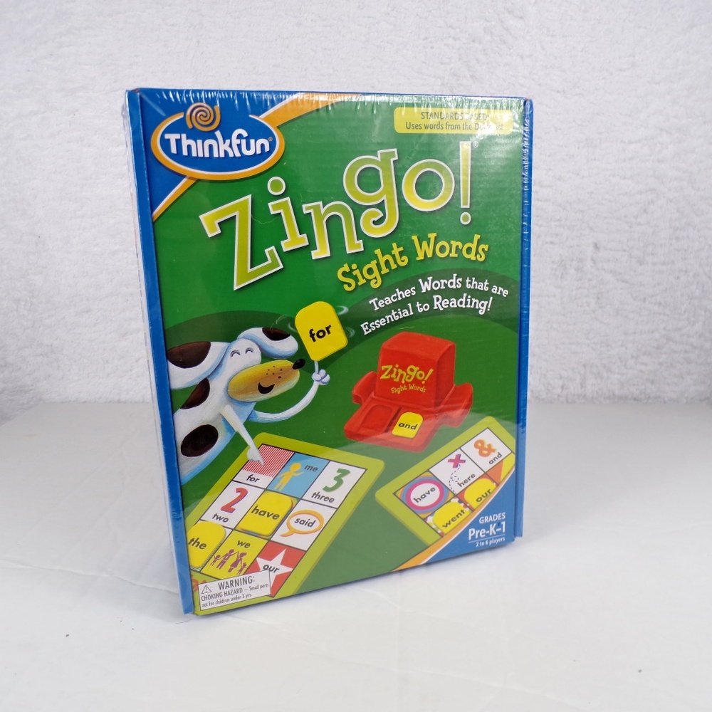 ThinkFun Zingo! Sight Words Game Teaches Essential Reading Words Pre K-1